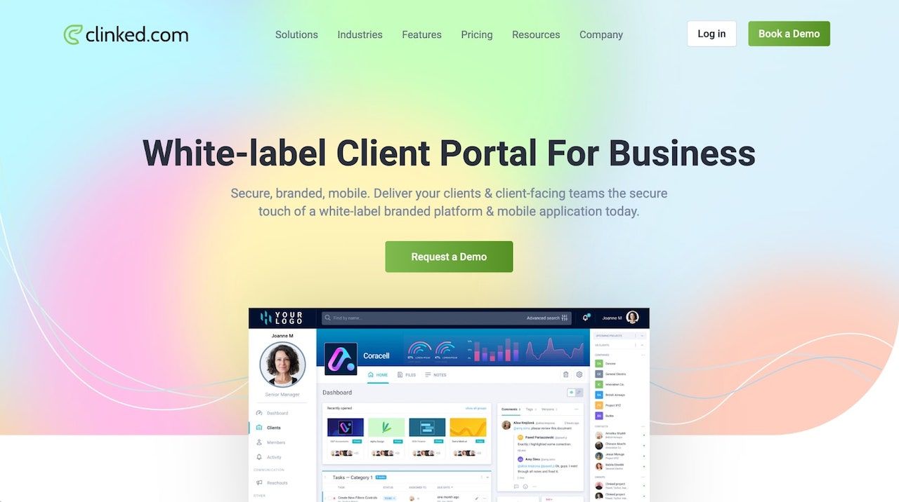 Clinked client portal