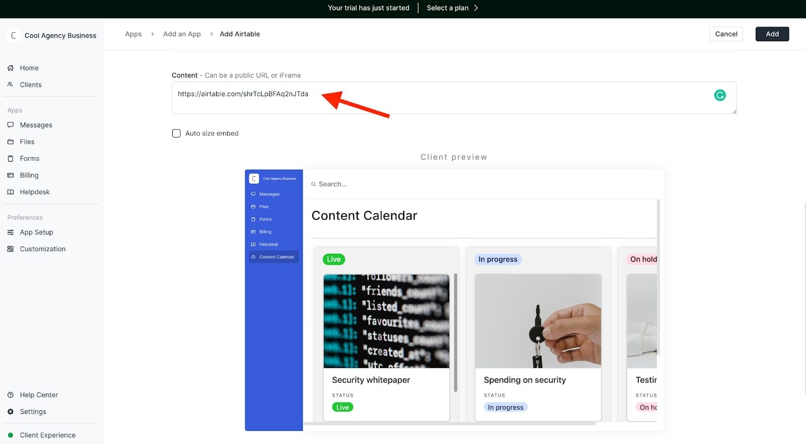 Embedding your Airtable into Copilot