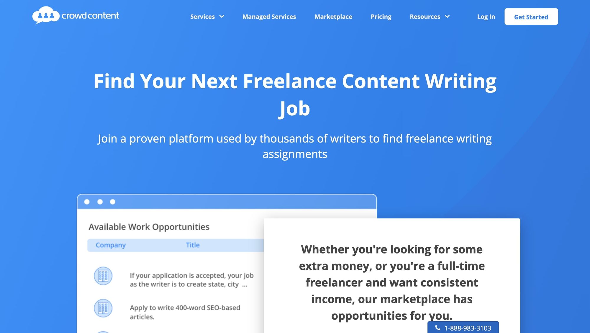 Crowd Content freelance writing jobs