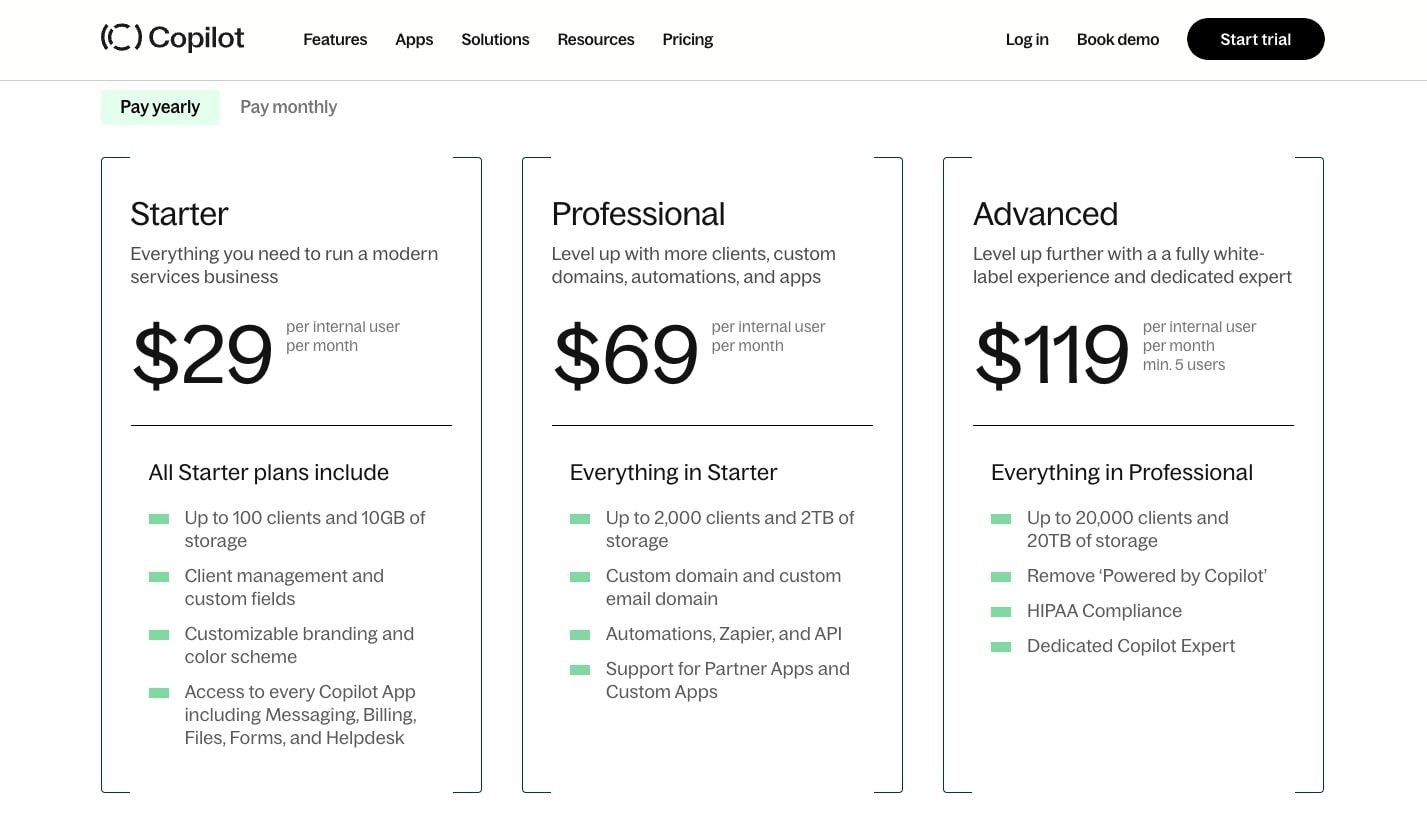 Copilot pricing