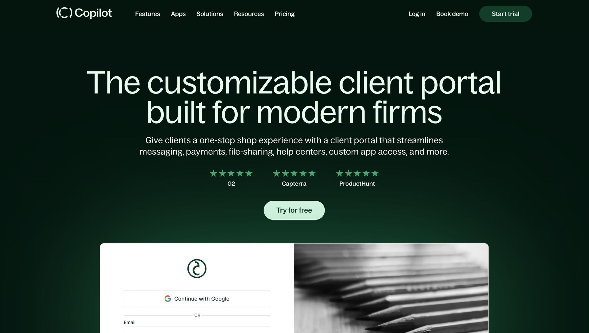 Copilot client portal software