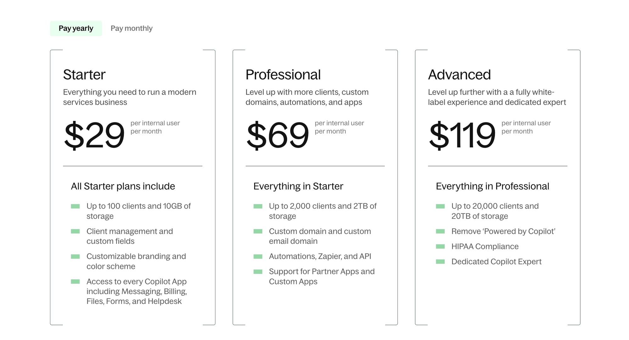 Copilot pricing