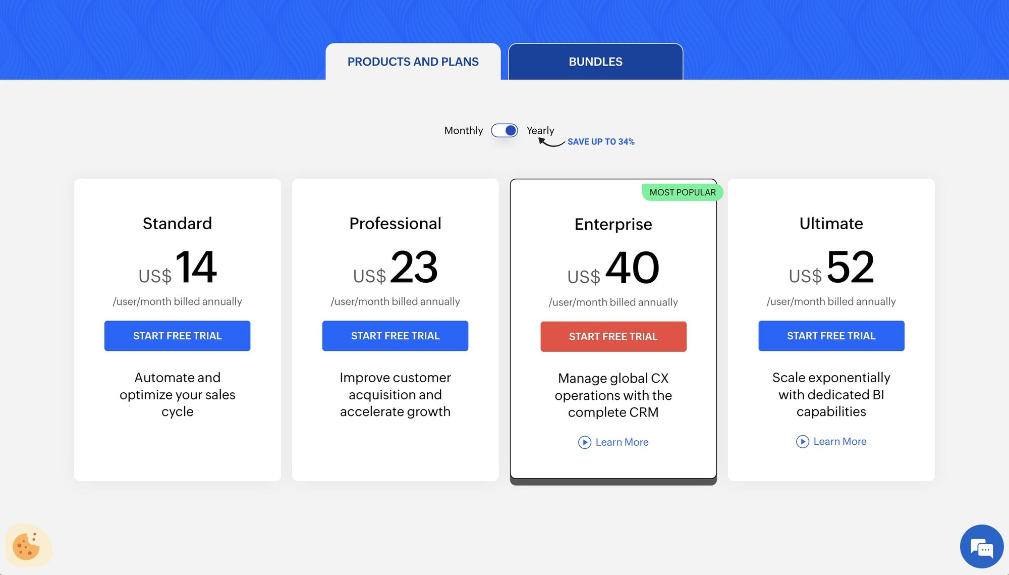 Zoho pricing