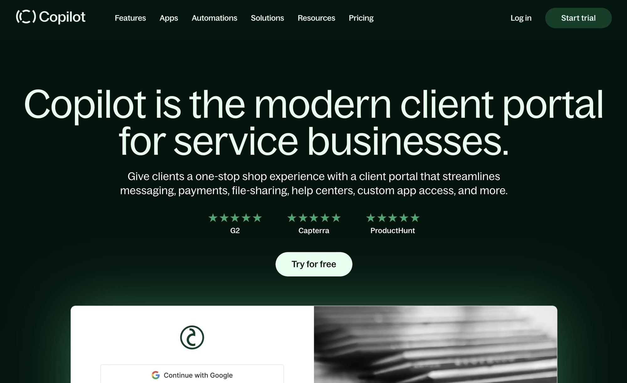 Copilot for service businesses