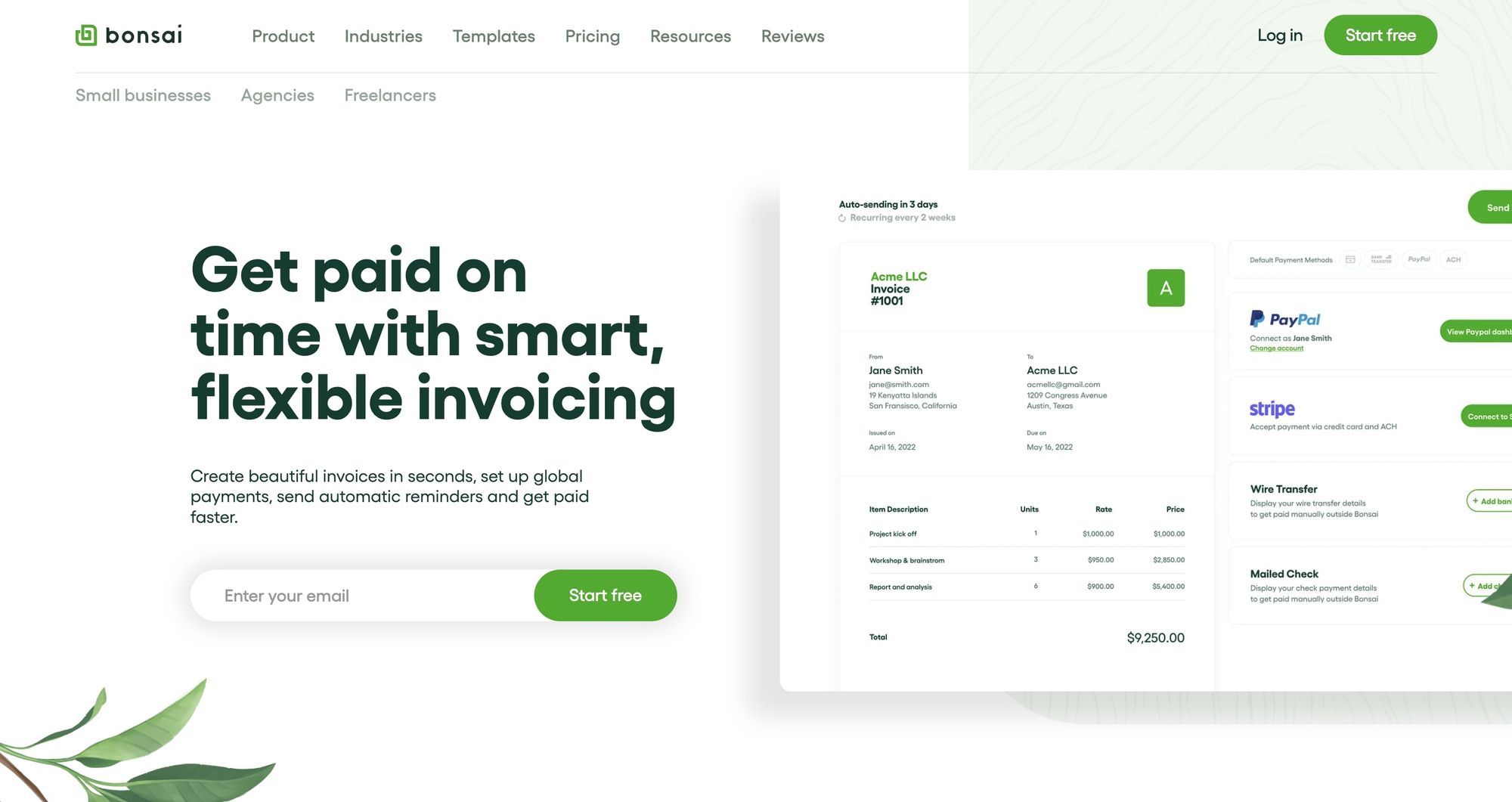 PayPal Invoice template (FREE - Updated 2023) - Bonsai