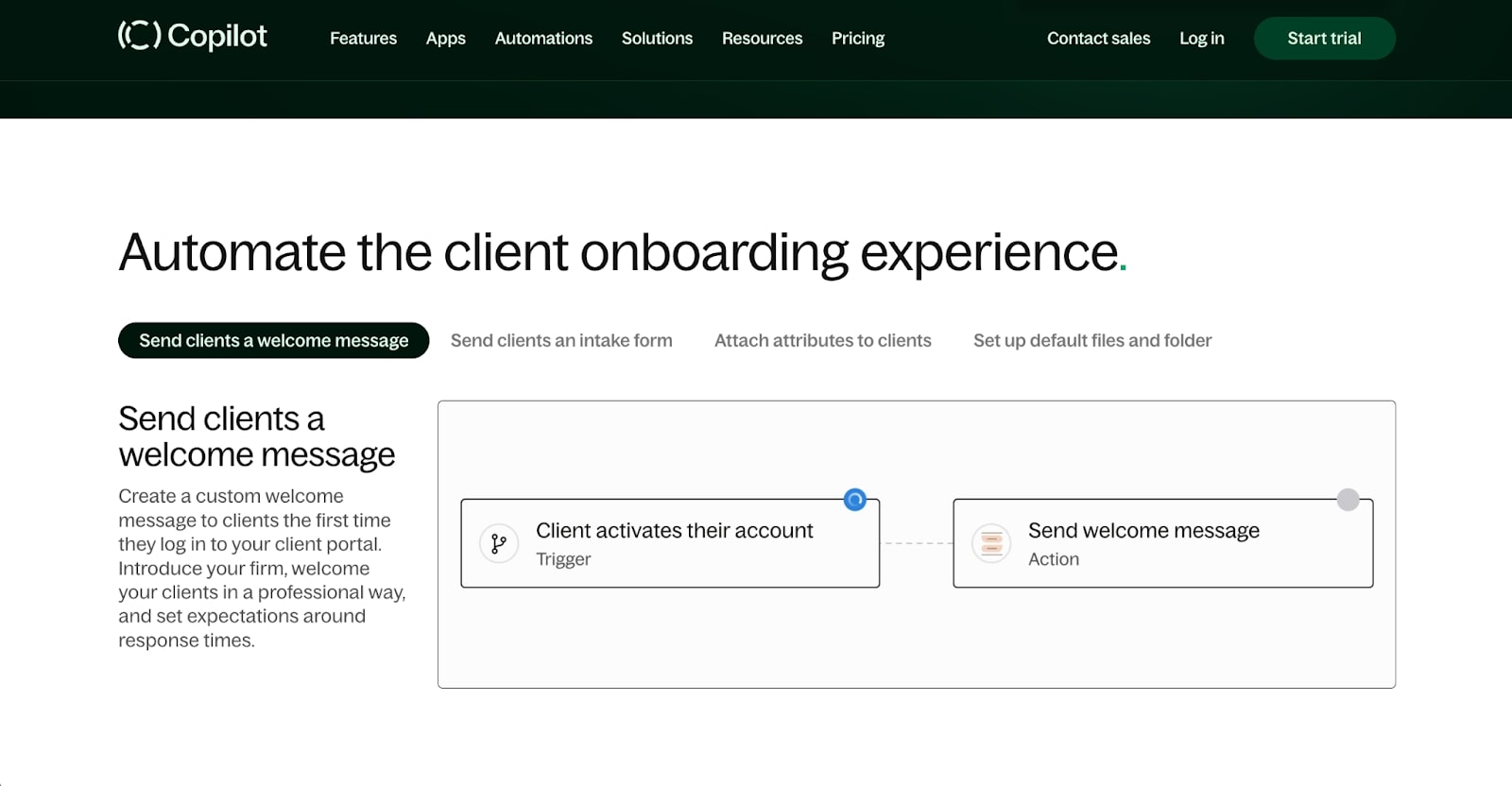 Copilot client onboarding automation