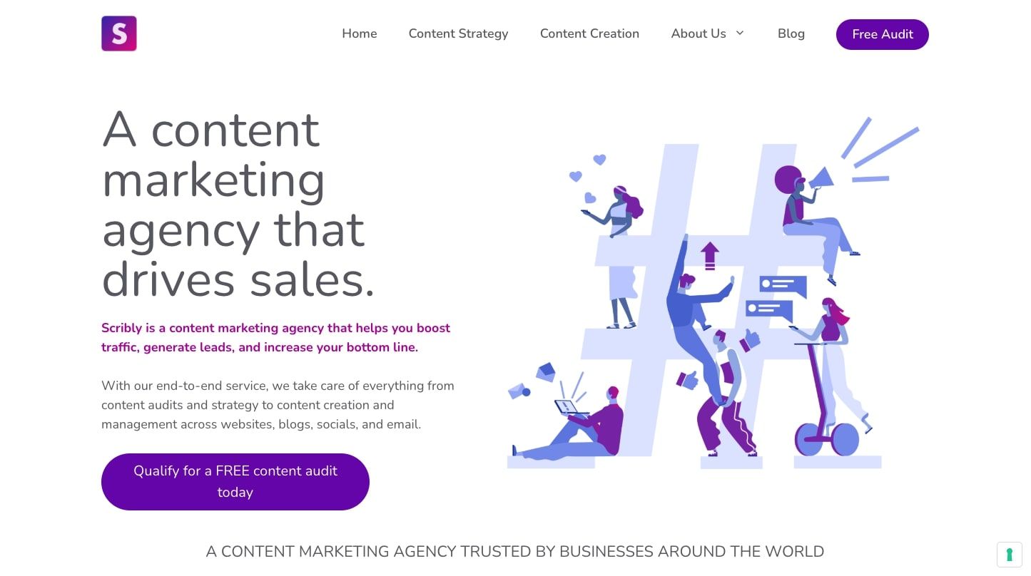 Scribly content marketing agency