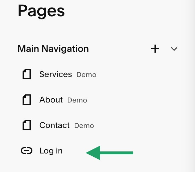 Changing the order of navbar log in link