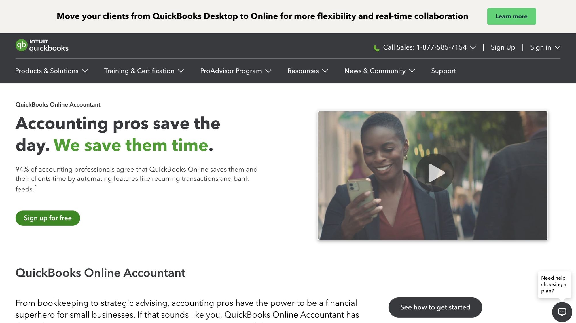 QuickBooks online accountant