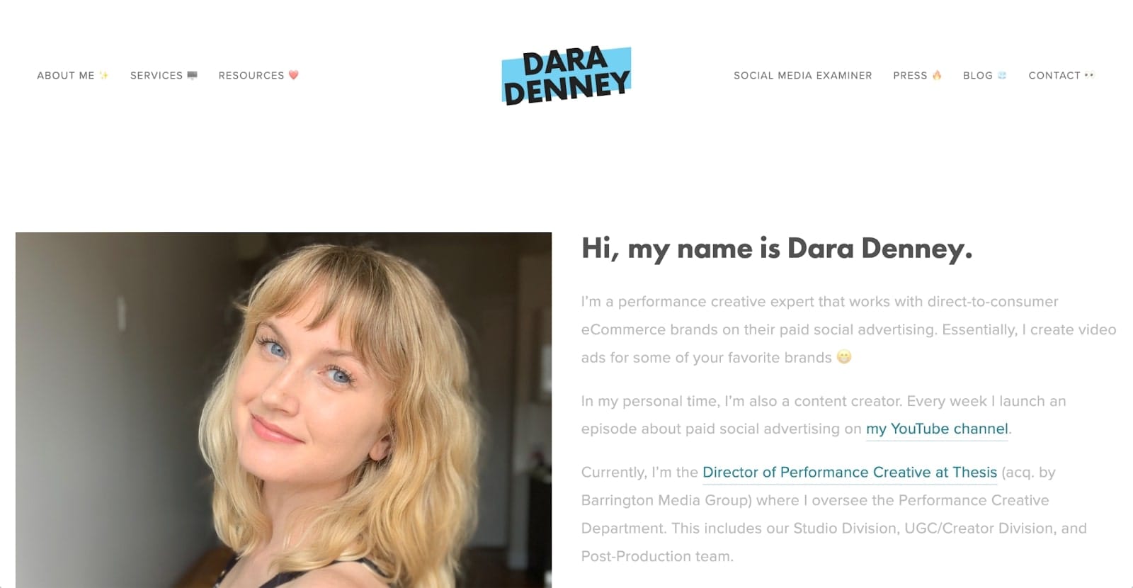 Dara Denney's website