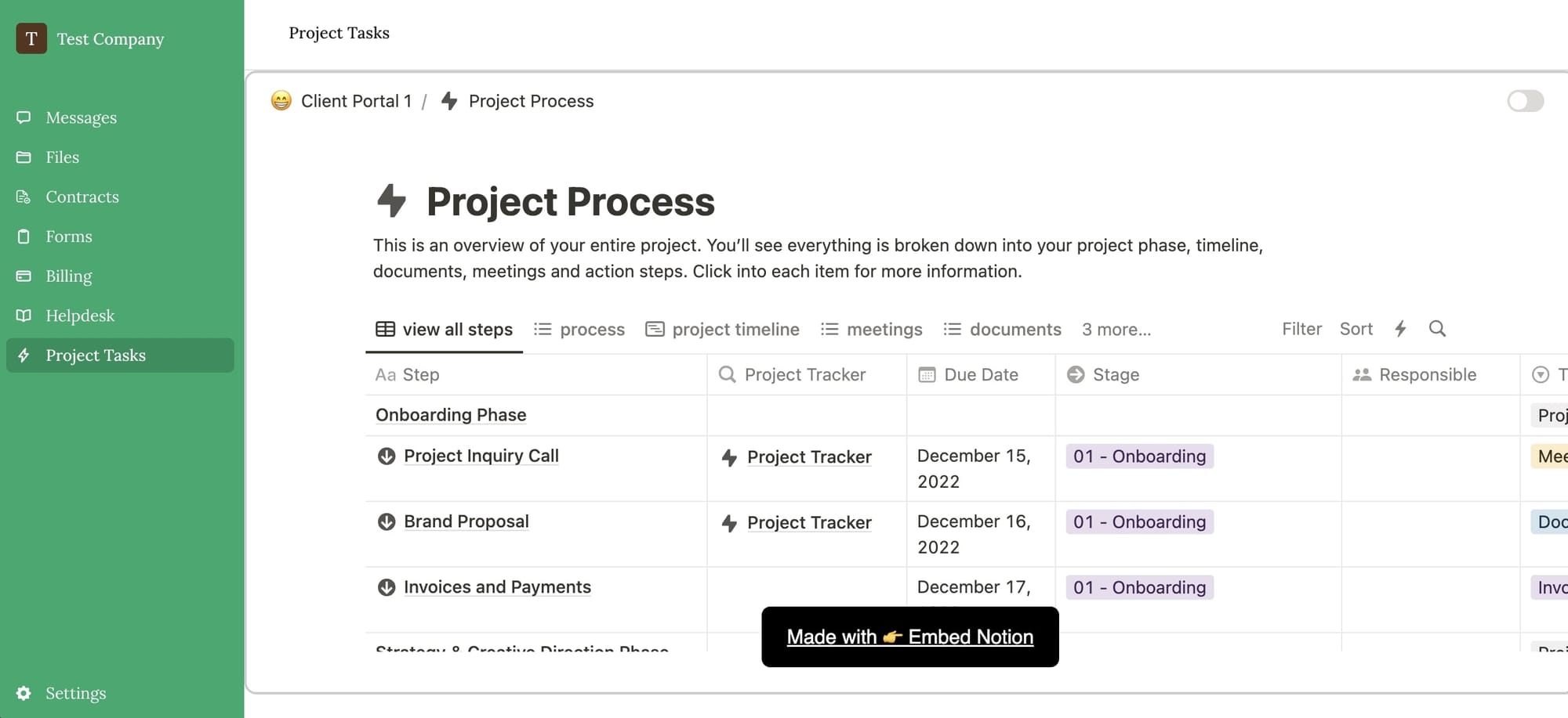 Client side portal in Copilot