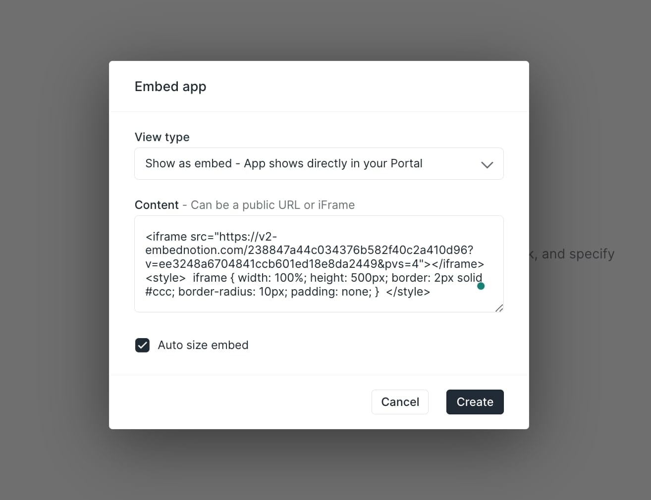 Pasting Notion embed code in Copilot