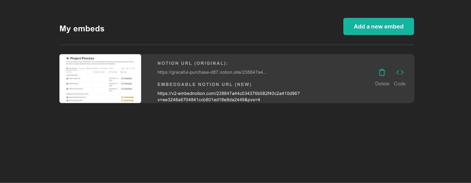Notion embed code