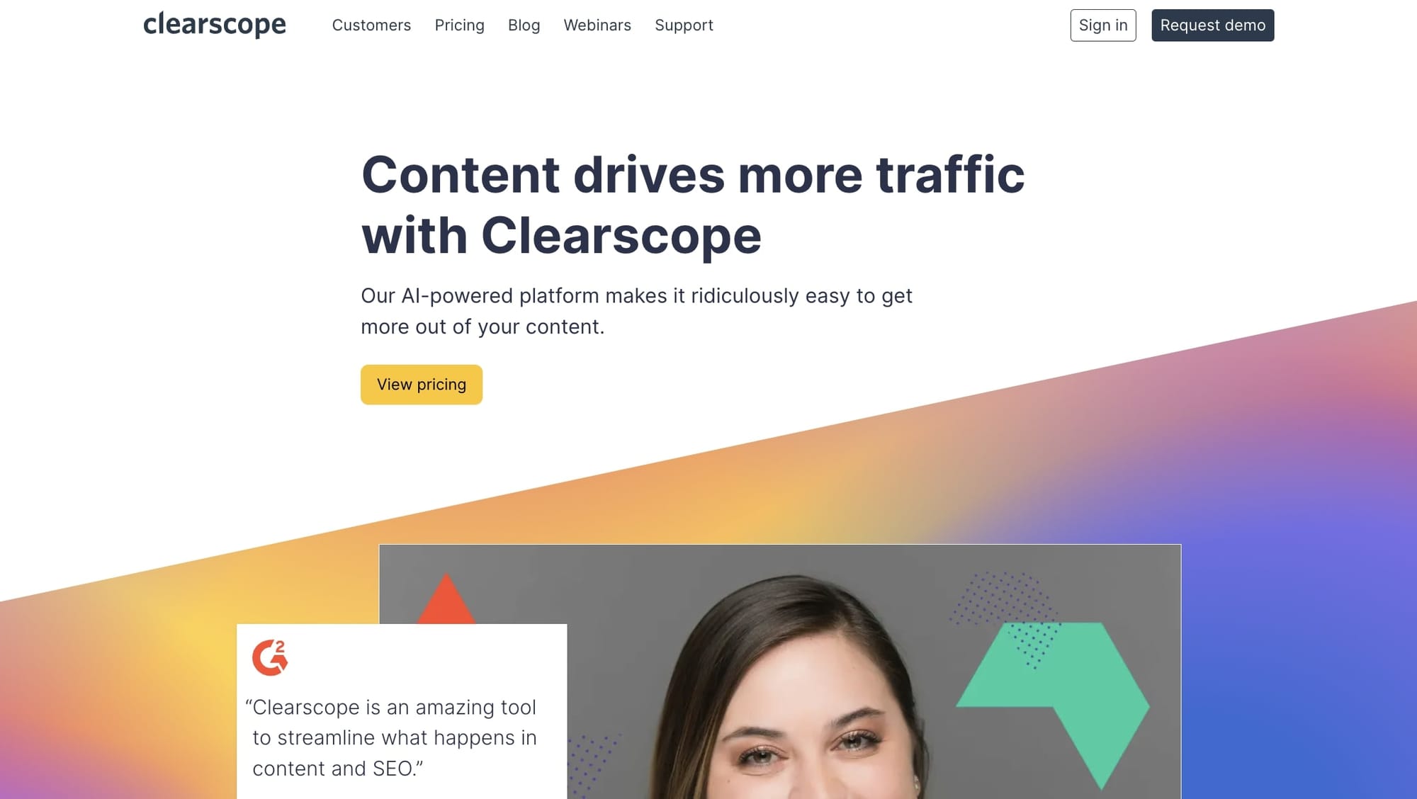 Clearscope for content optimizations