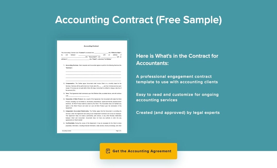 Accounting services contract