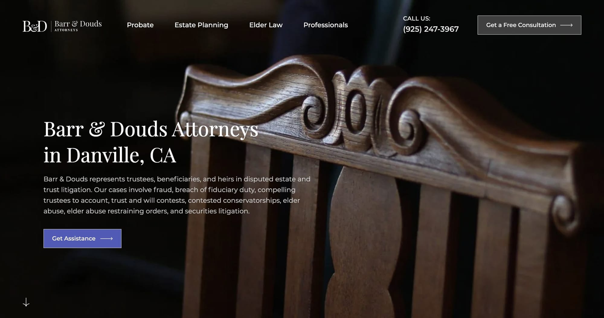 Barr & Douds Attorneys website