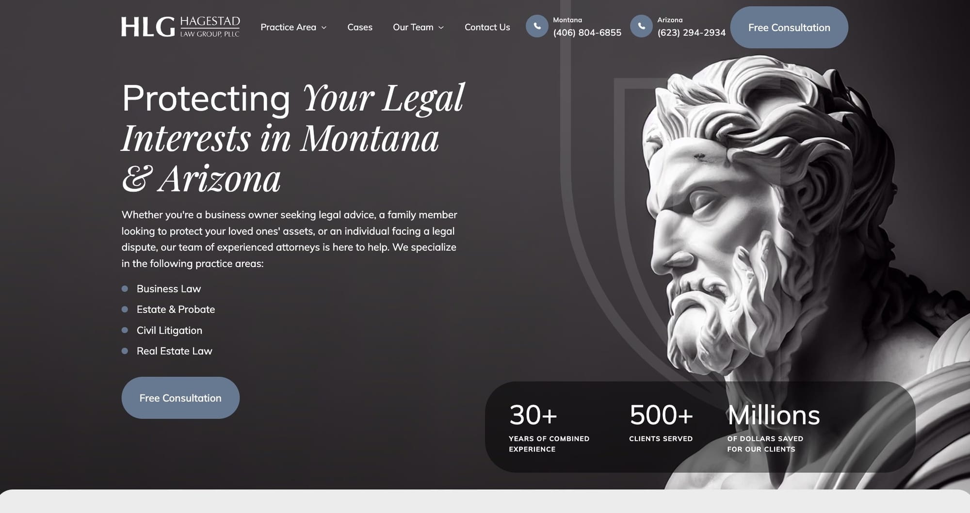 Hagestad Law Group website