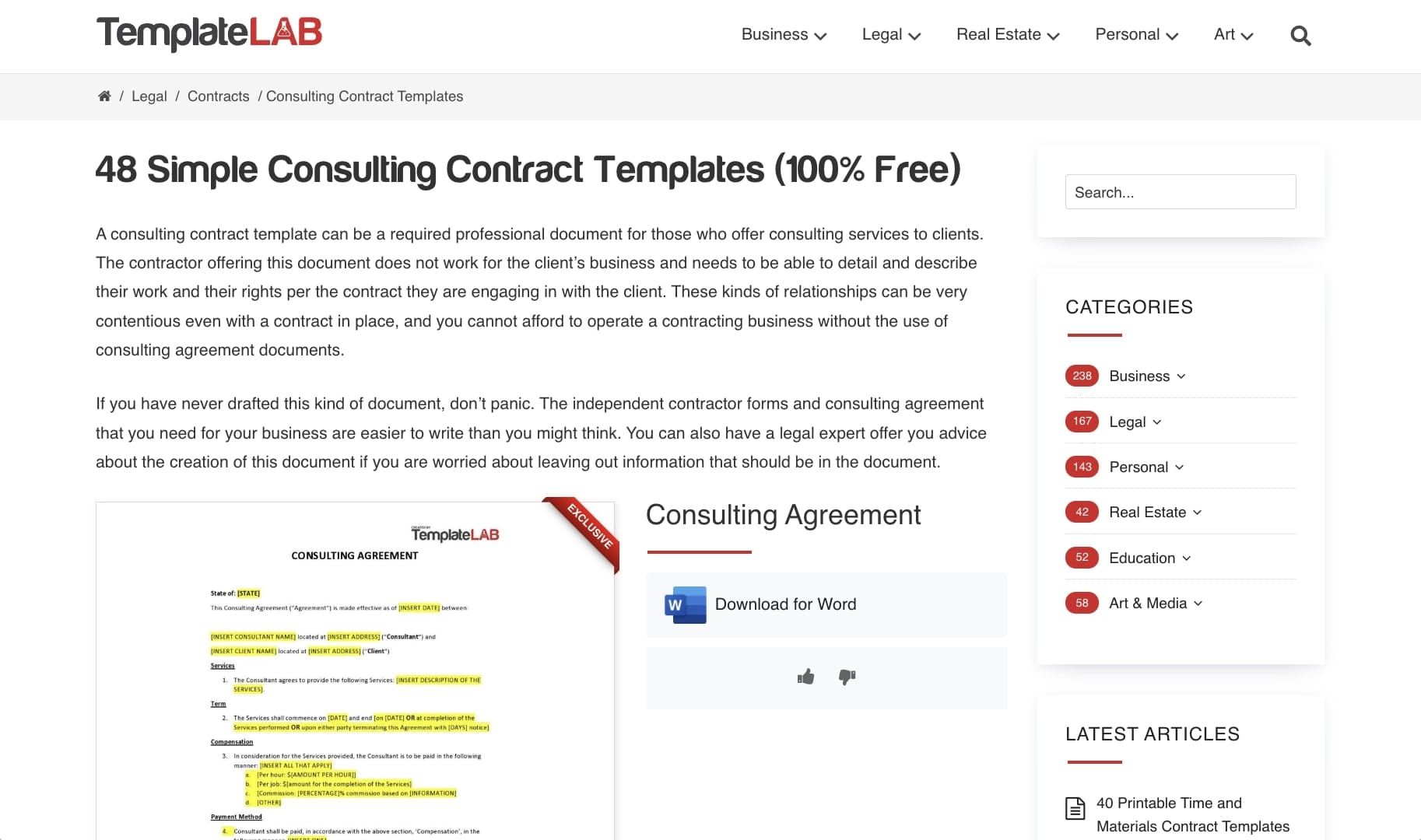 Strategy consulting contract template