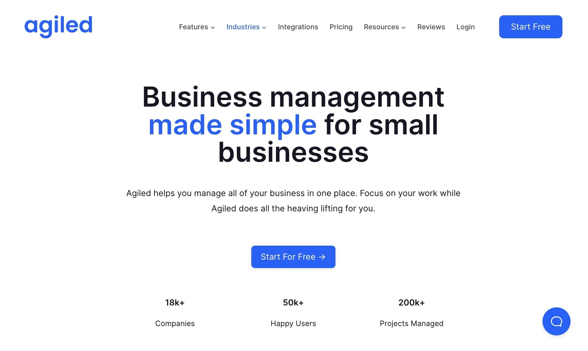 Agiled business management software