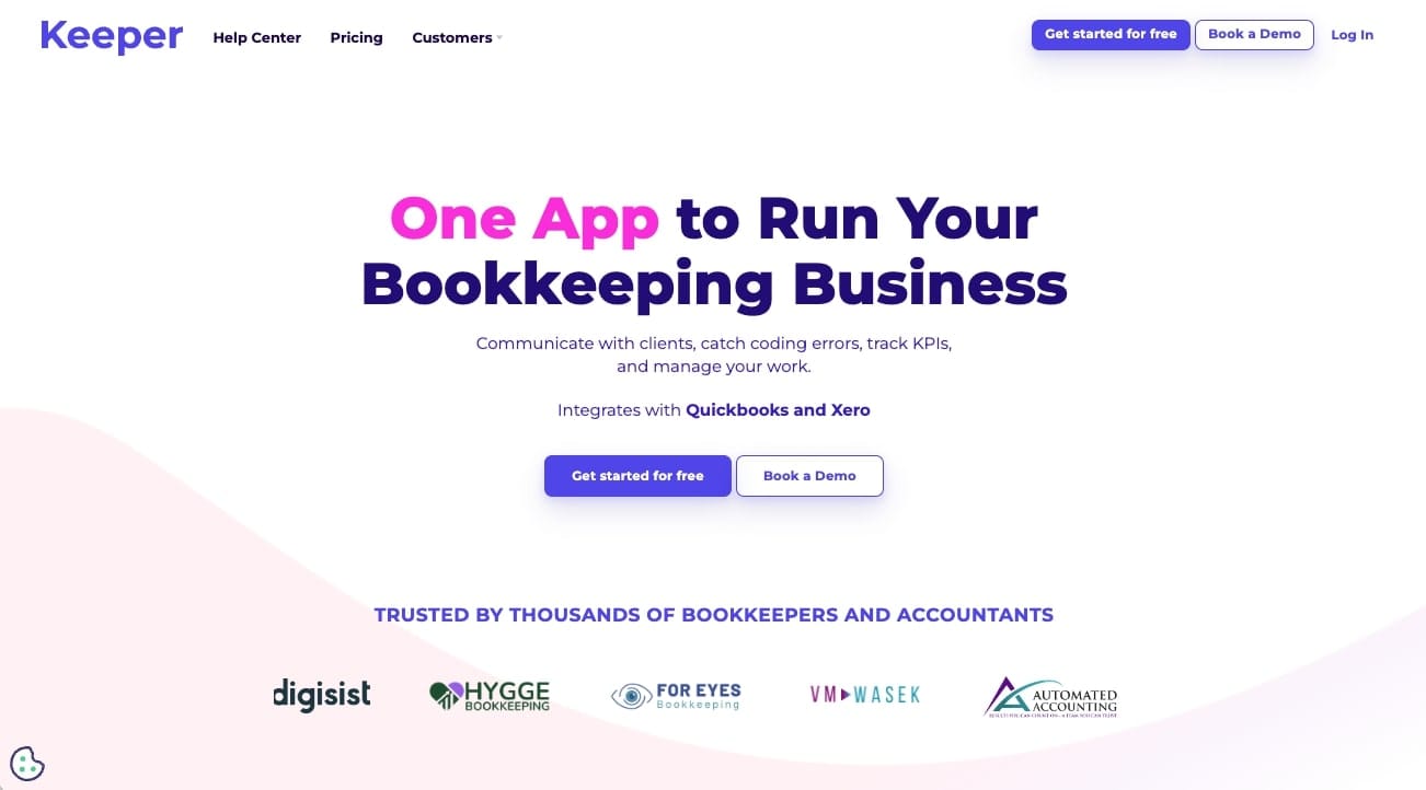 Keeper App for bookkeeping