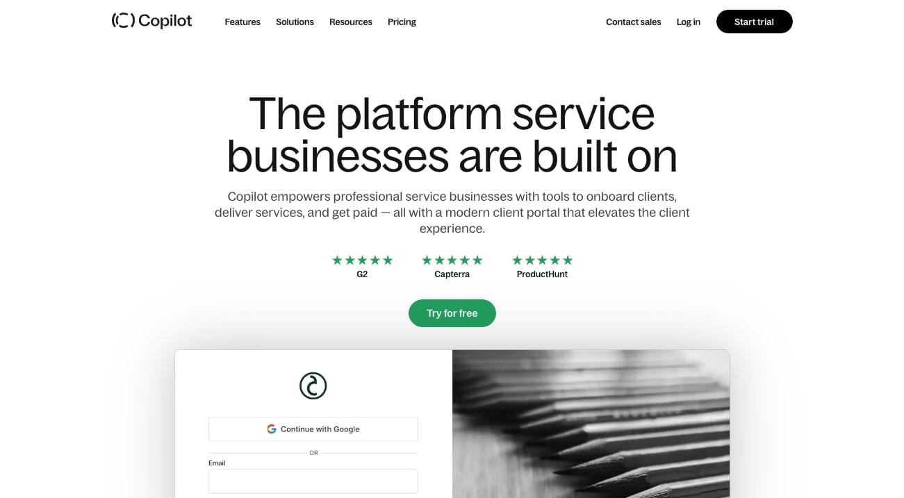 Copilot for managing your service business