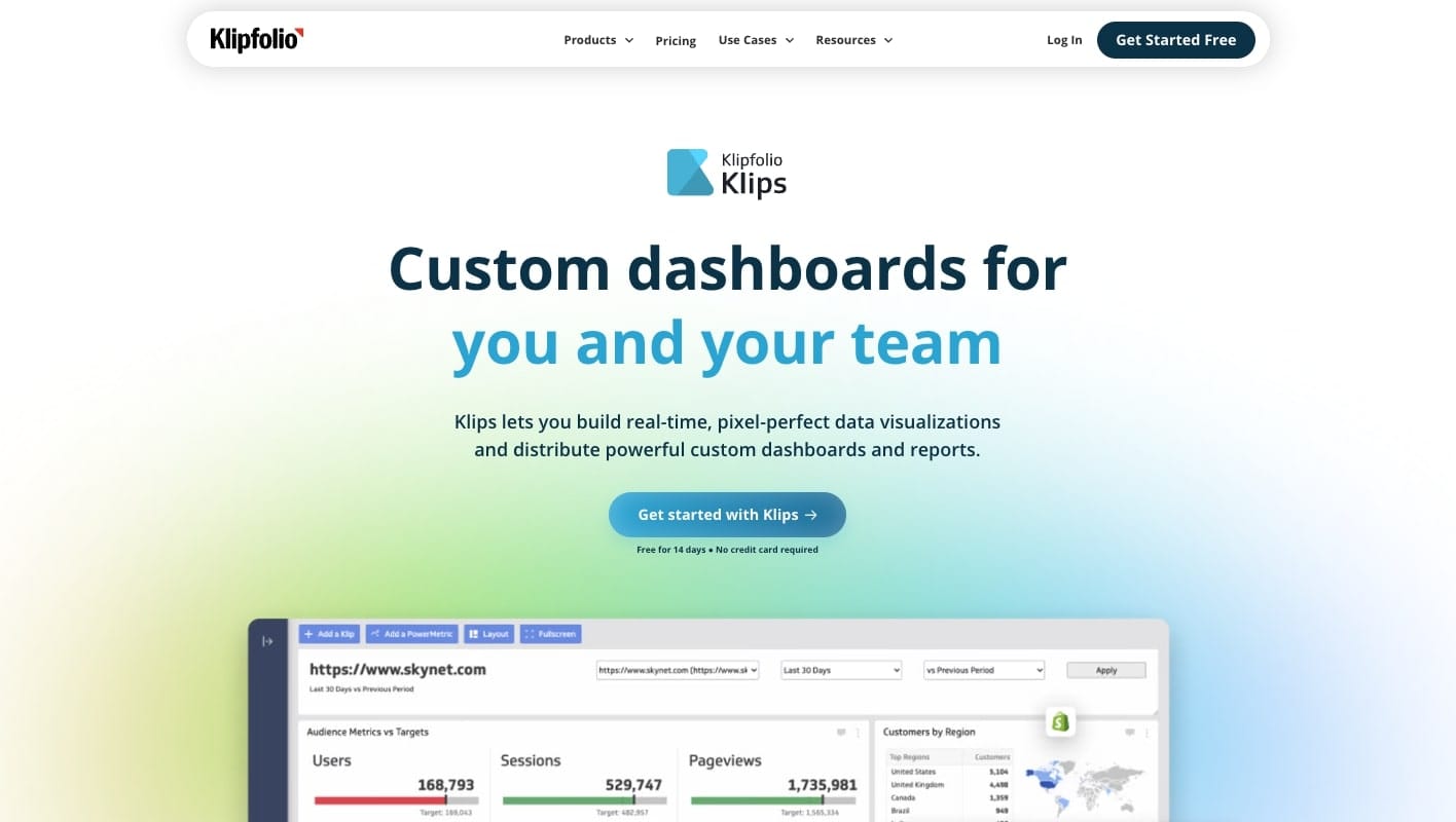 Klipfolio client reporting platform