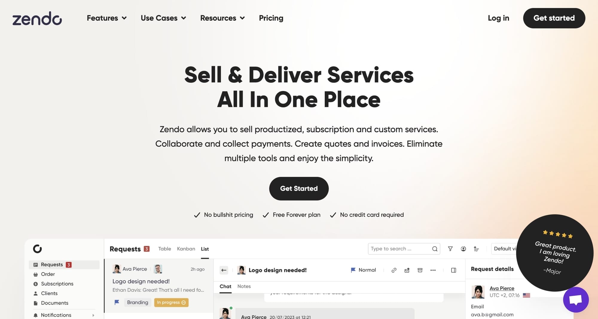 Zendo service business software