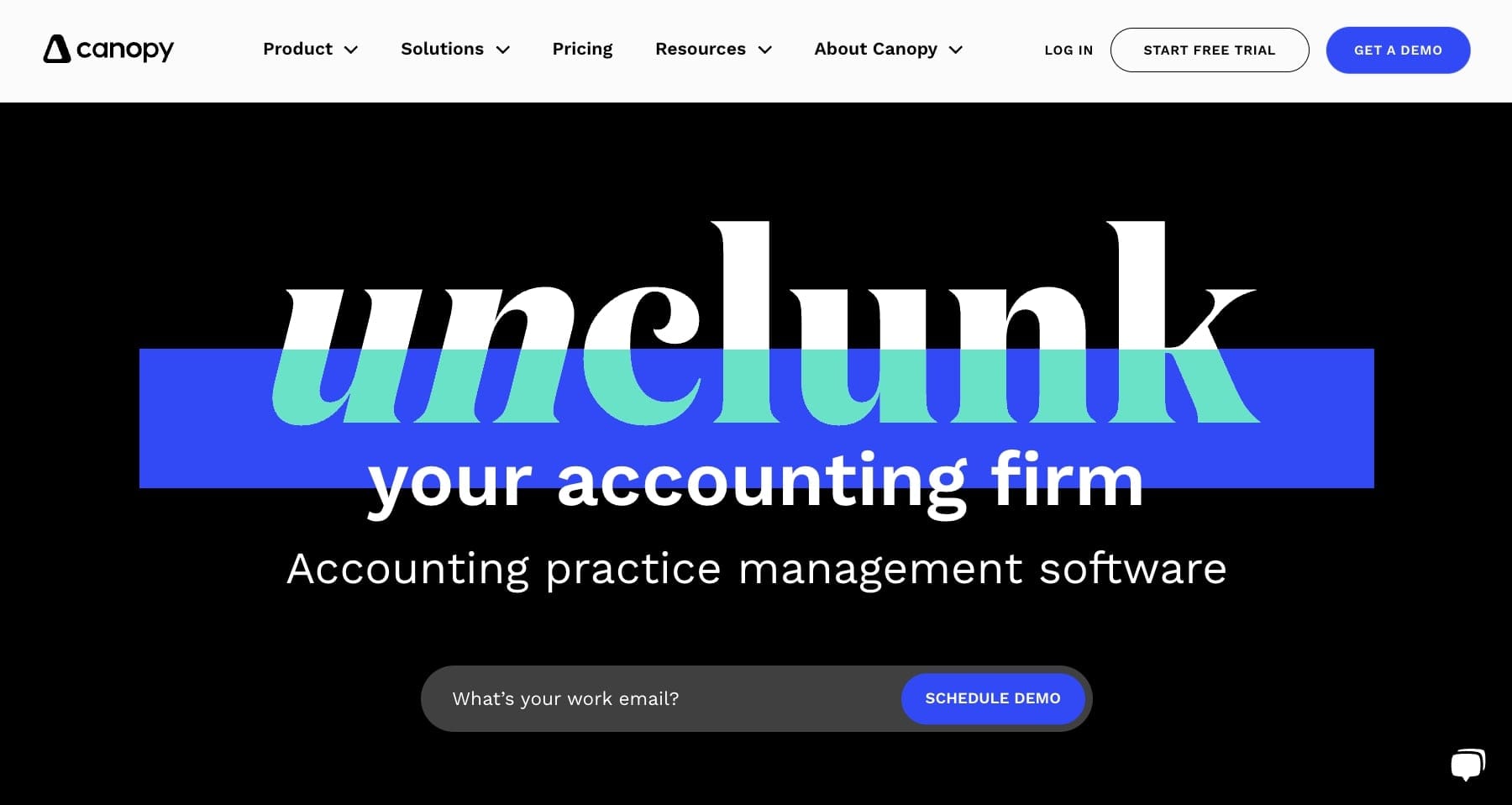 Canopy accounting software