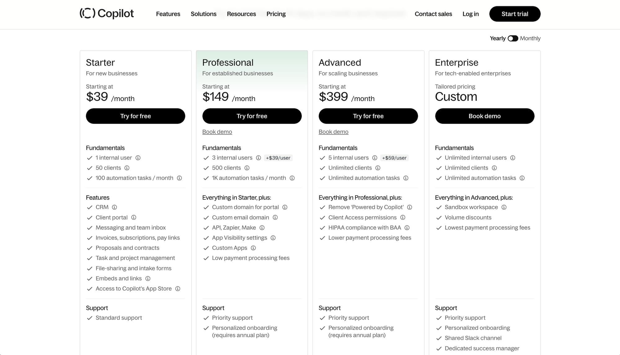 Copilot pricing