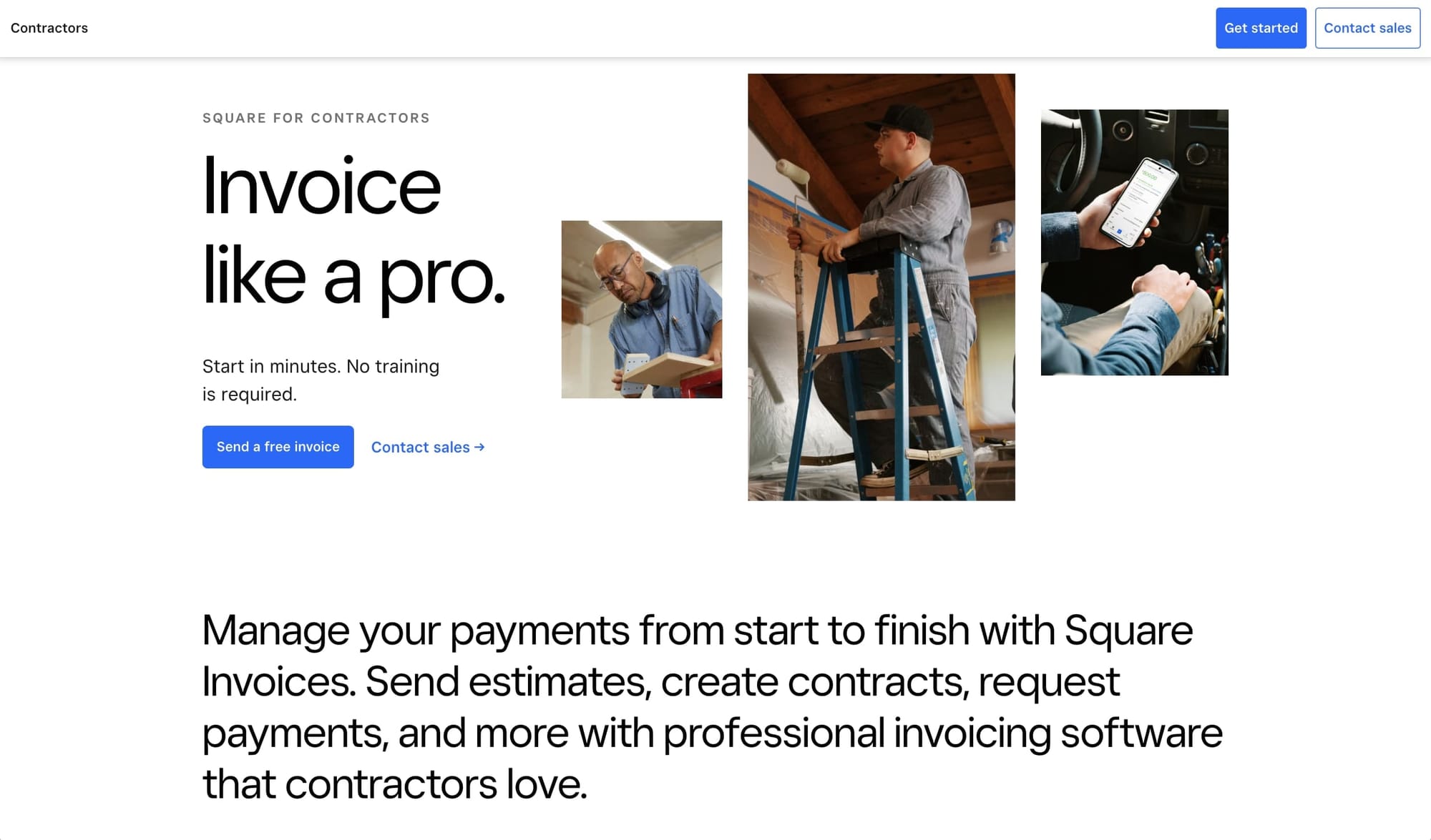 Square for contractors