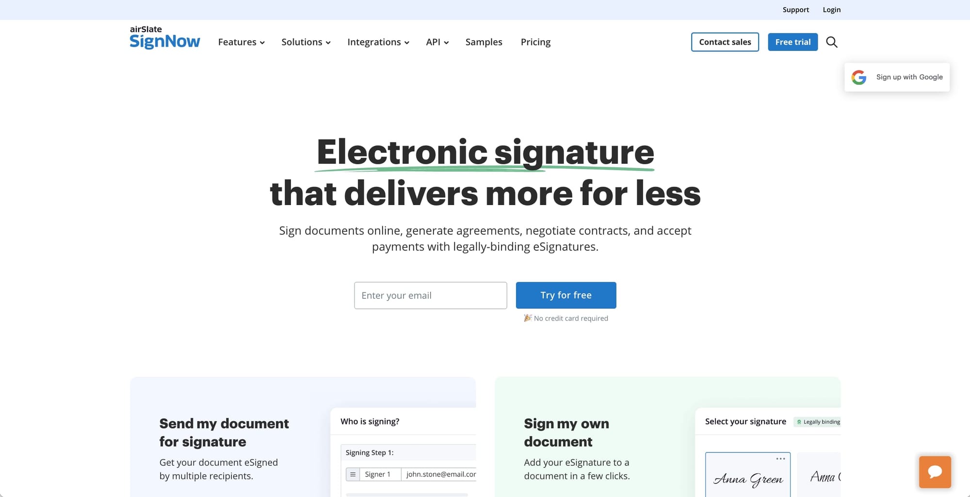 SignNow software