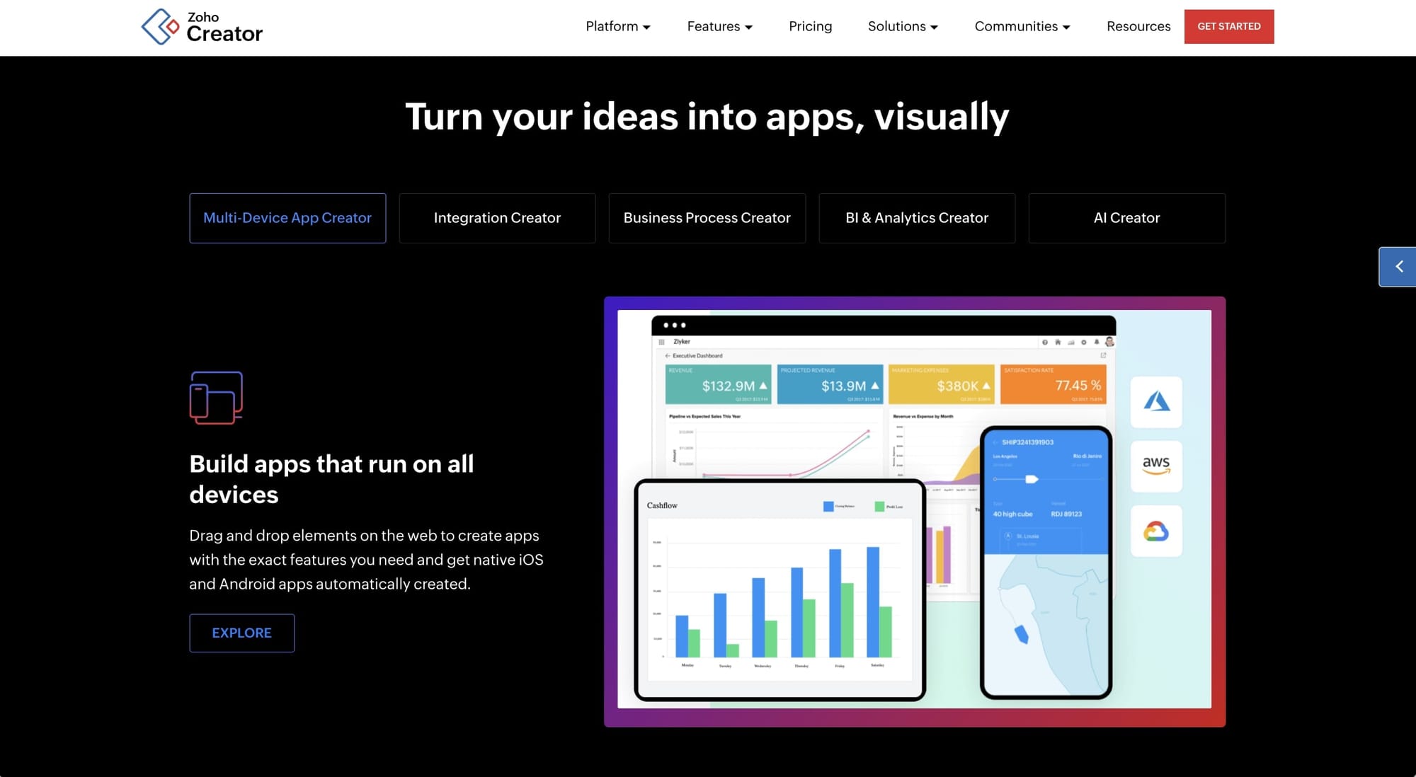 Zoho Creator client database software