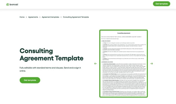 General consulting services template